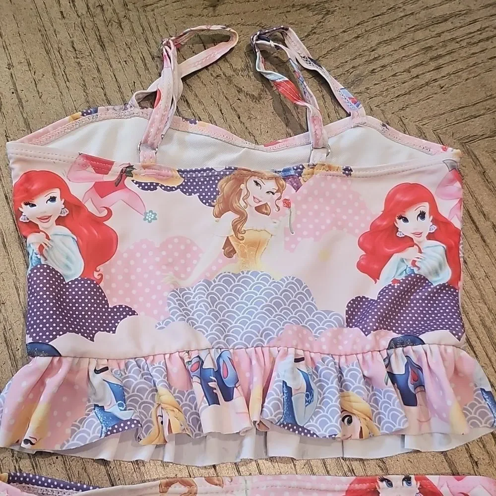 Girls' Princess 2 Piece Swimsuit Size 4-5
